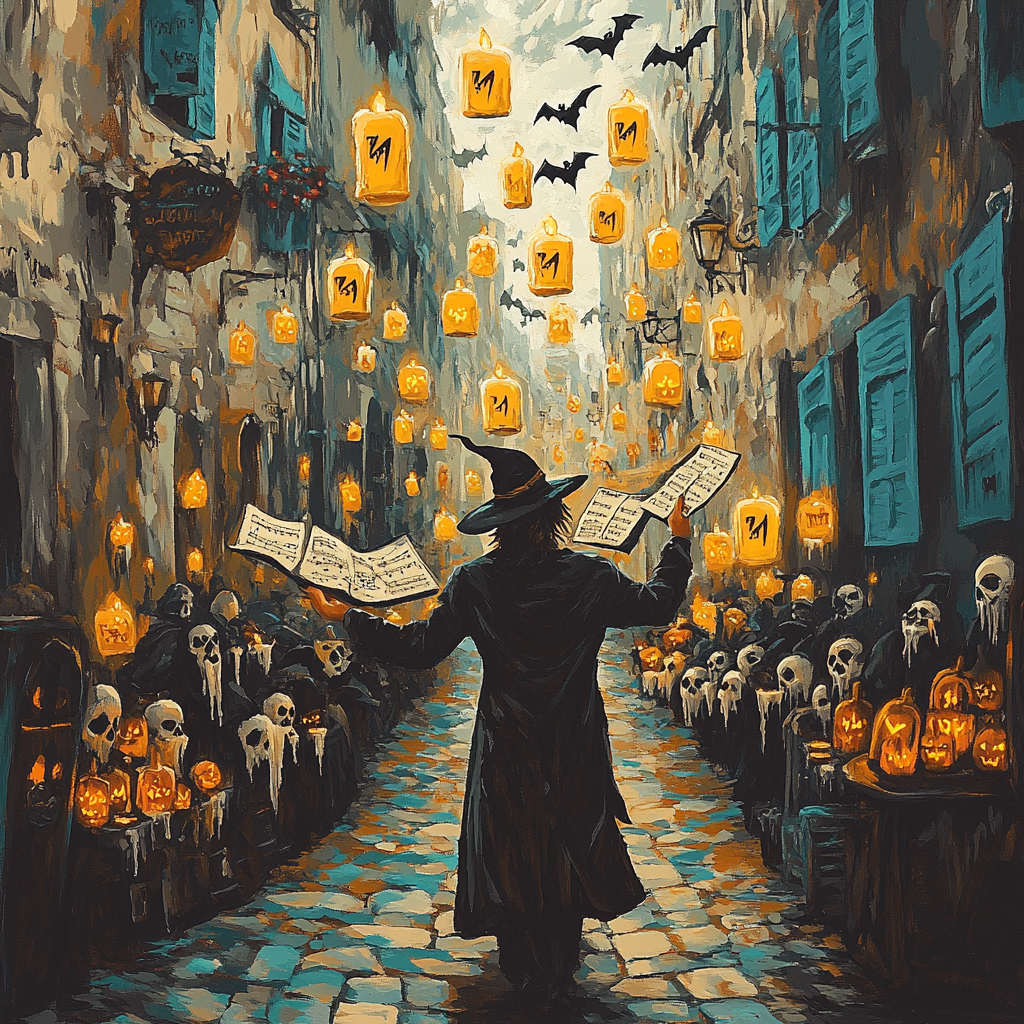 Sorcerer Street Music Of Candled Alley Numbered painting kits