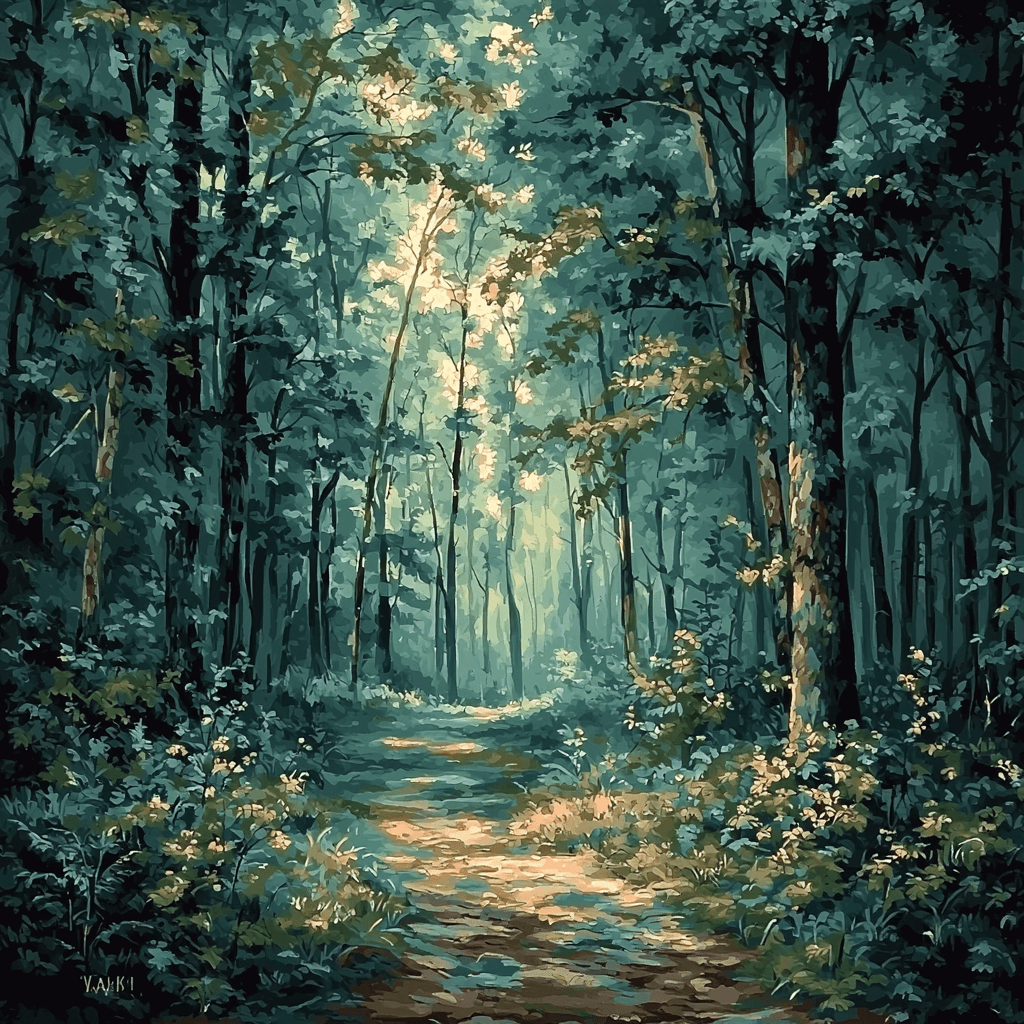 Ivan Shishkin Inspired Ethereal Forest Enchantment Numbered Painting Kits
