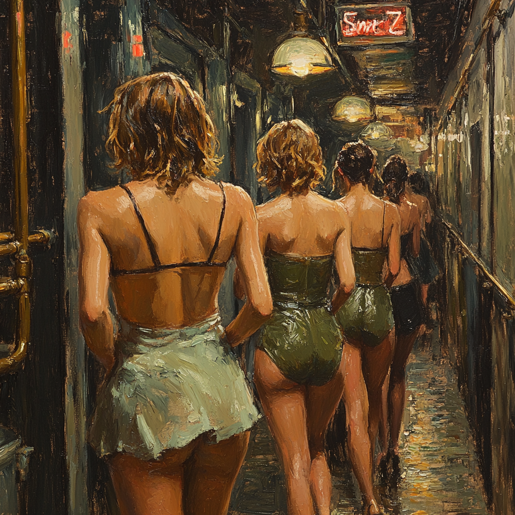 Manet Inspired Backstage Paint by numbers art