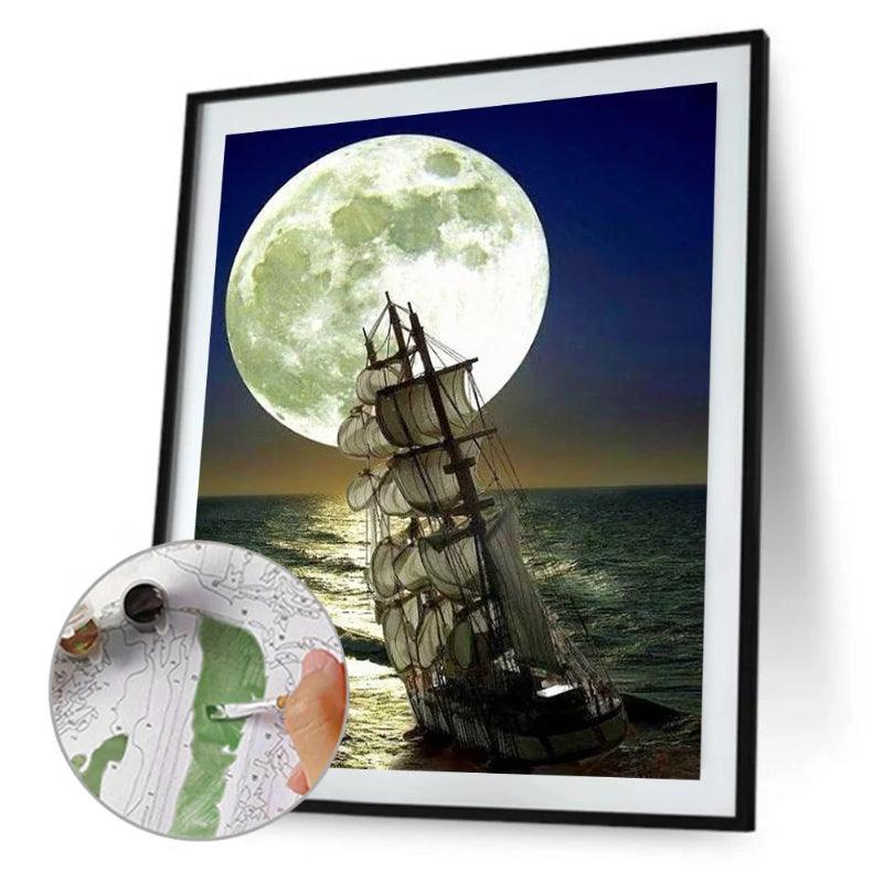Sea Sailing Paint By Numbers Acrylic Painting Kit