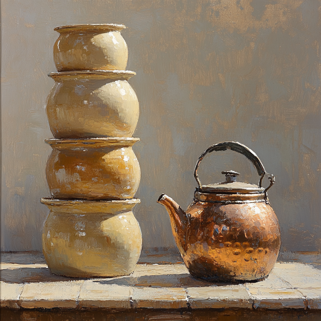 Diego Velázquez Inspired Earthenware And Copper Harmony Paint by numbers kits