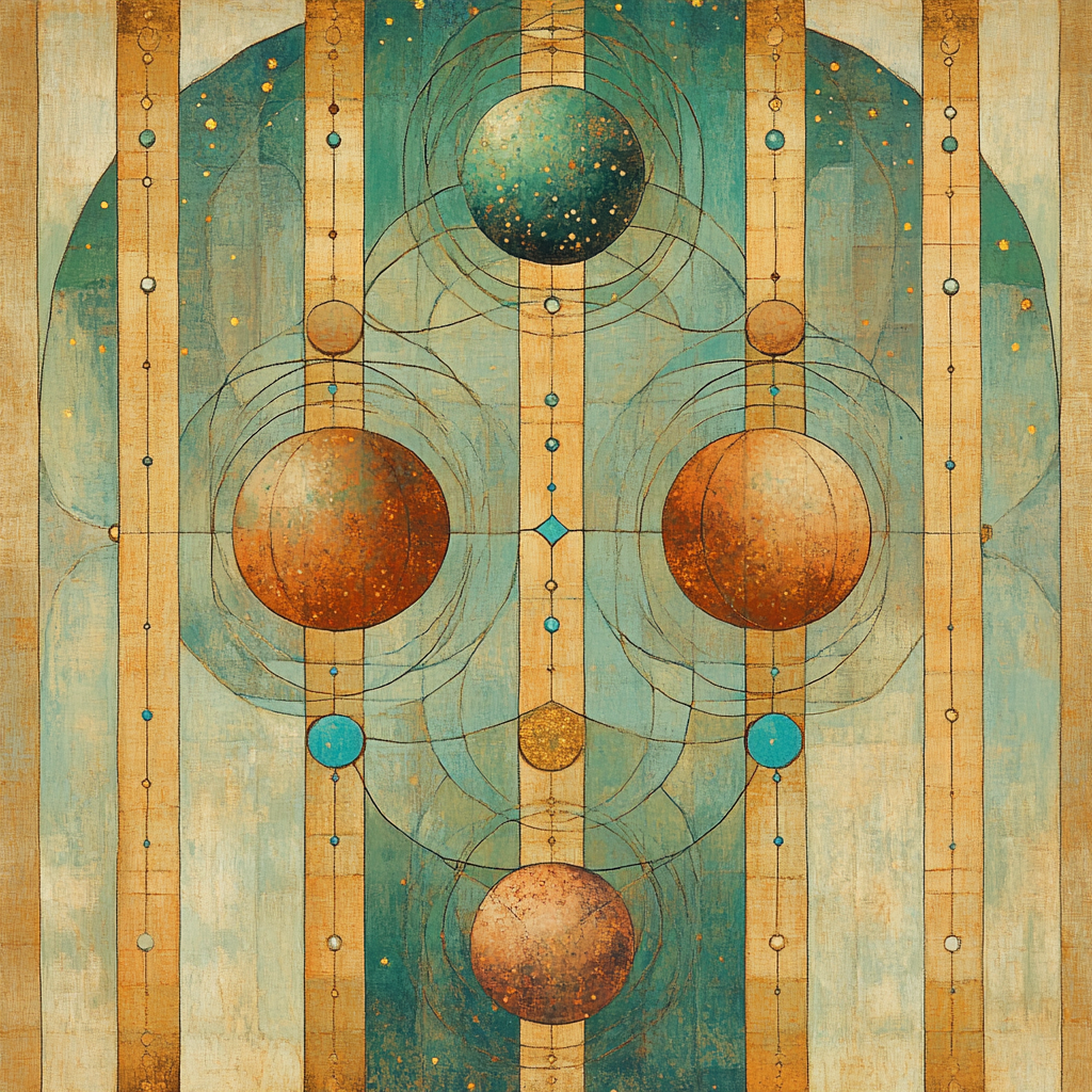 Gustav Klimt Inspired Celestial Orchard Pattern DIY paint by numbers