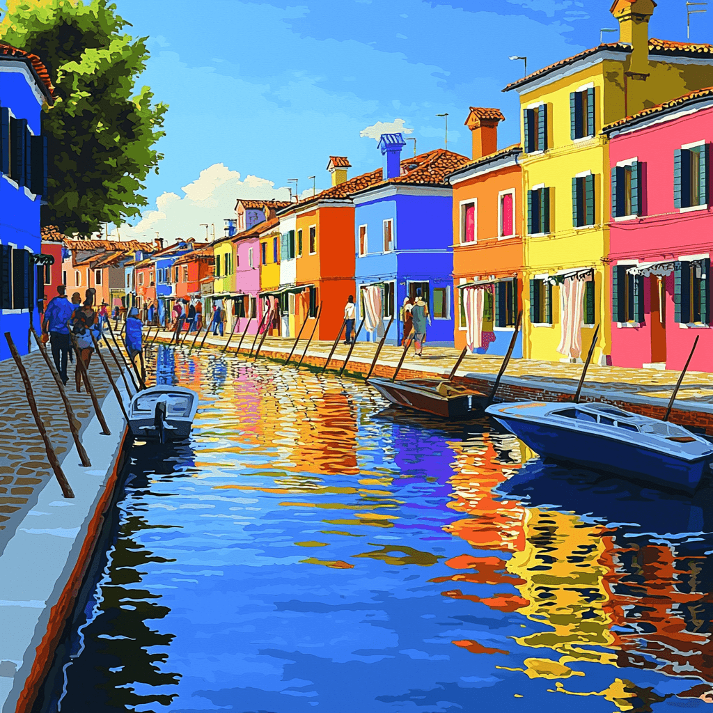 Burano Island Paint By Numbers