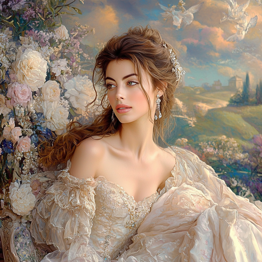Anne Hathaway: The Dreamer’s Muse From The Enchanted Life Painting Number Kit