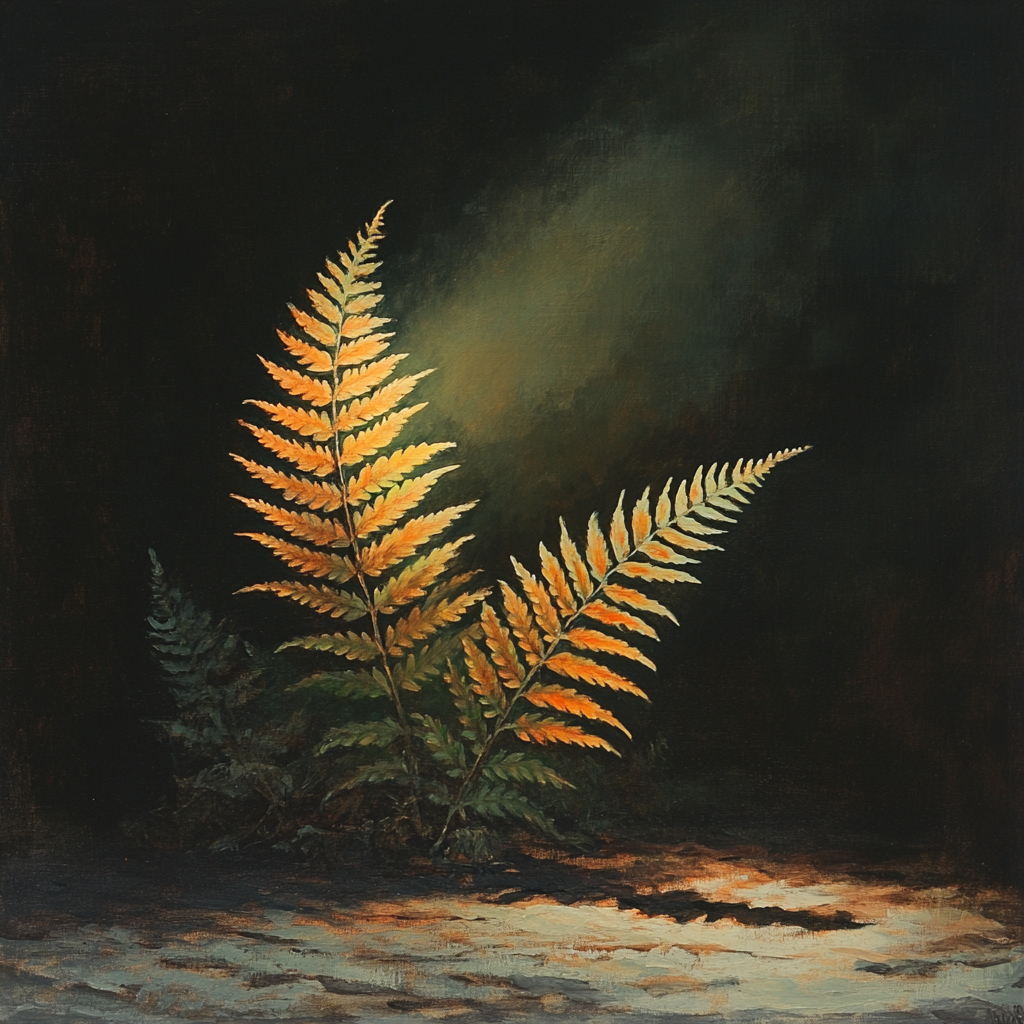 Caravaggio Inspired Autumn Fern paint by number