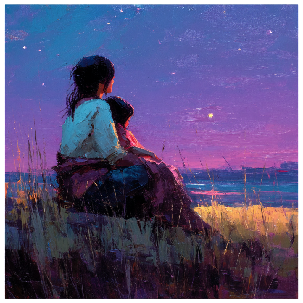 Twilight's Tender Hug Paint By Color