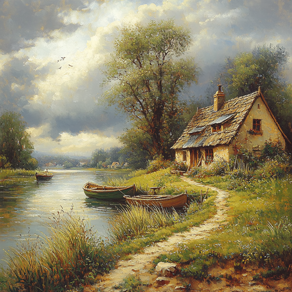 Seascape Inspired Constable Landscape paint by color