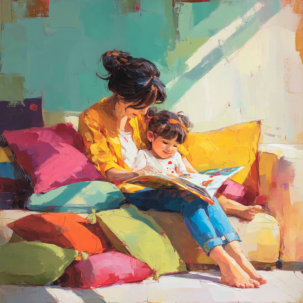 The Joy Of Reading Together DIY Paint By Numbers