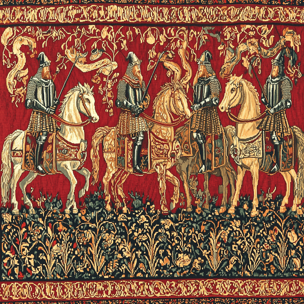 Medieval Tapestry Style Inspired Medieval Tapestry Dream DIY Paint By Numbers