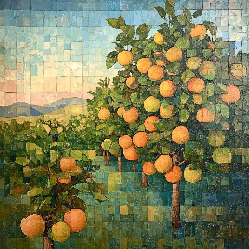 Cezanne Inspired Orchard Study Paint by numbers kits