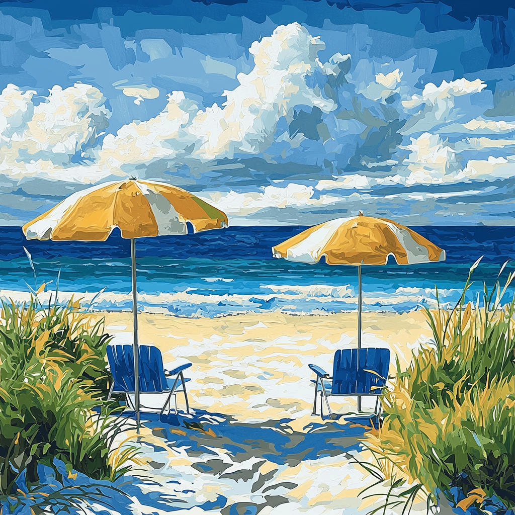 Summer Splash Painting Number Kit