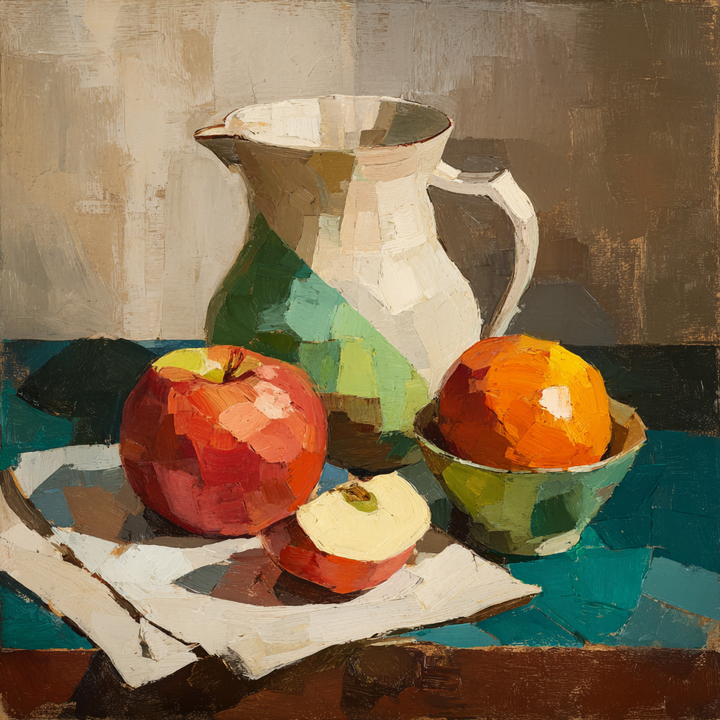 Paul Cézanne Inspired Still Life Apples paint by numbers