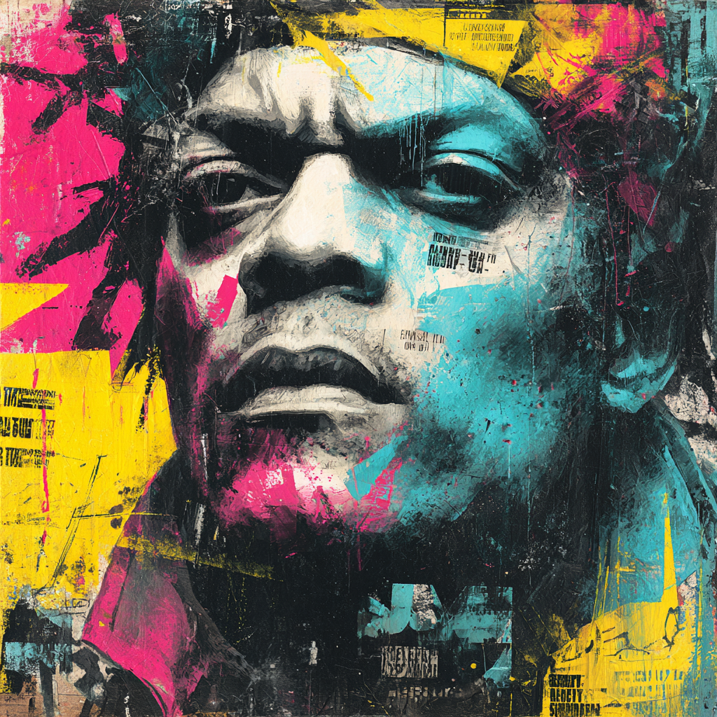 Jean-Michel Basquiat Inspired Street Warrior Paint by numbers art