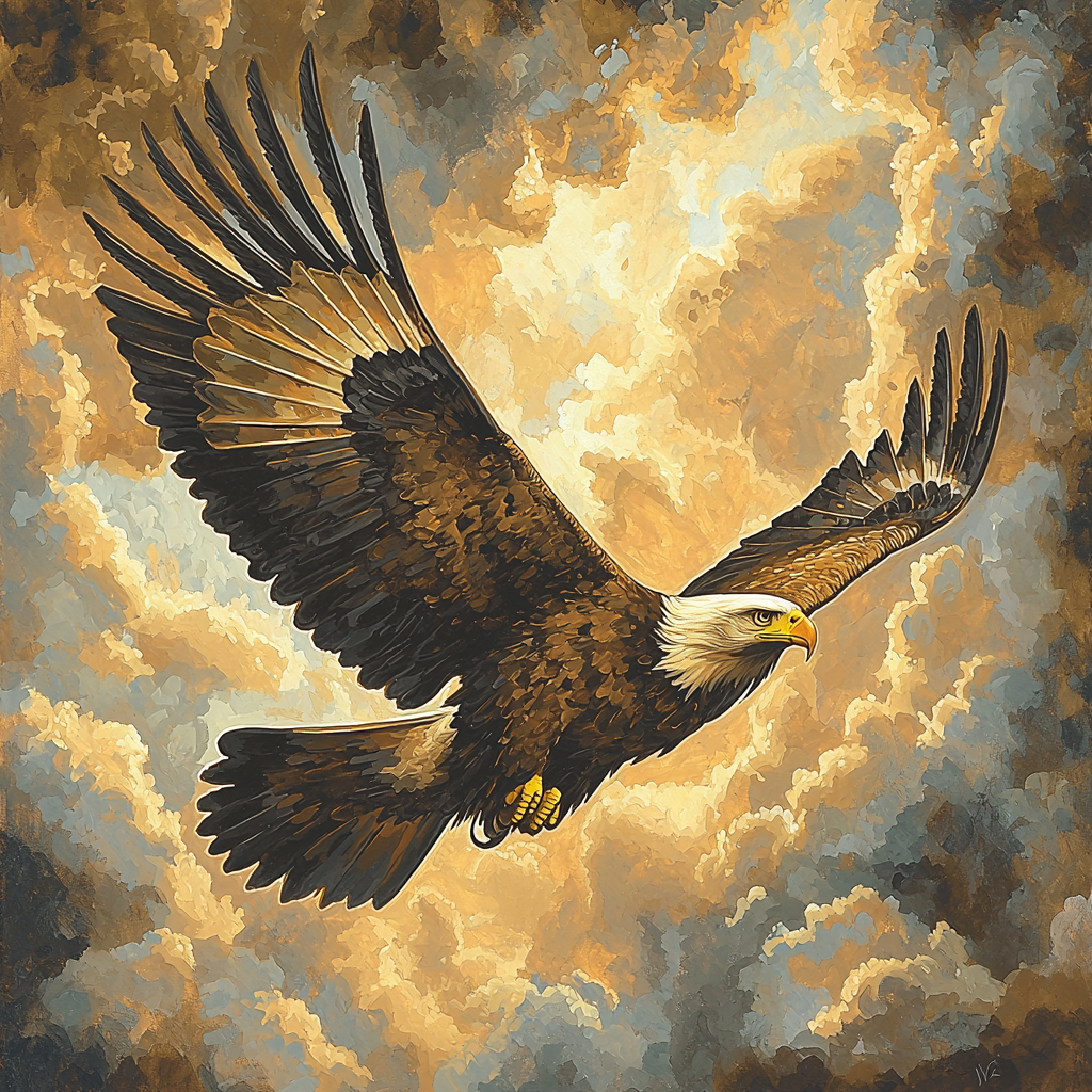 Michelangelo Inspired Eagle's Ascendancy Paint By Numbers Art