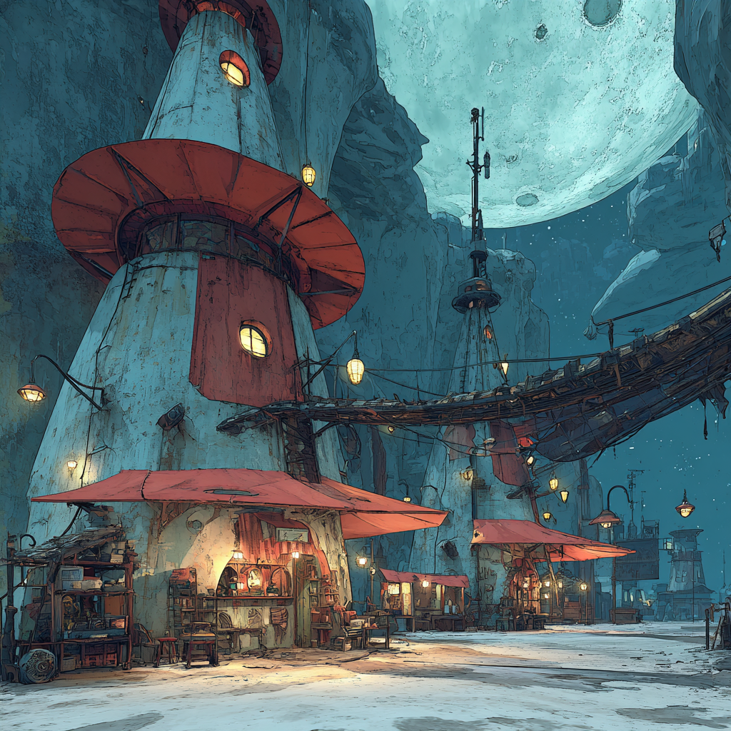 Salvador Dali Inspired Lunar Bazaar Number painting