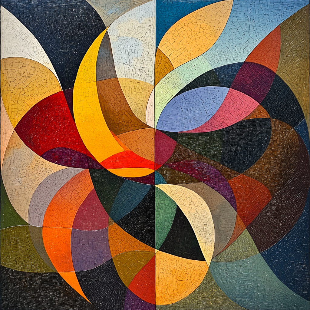 Paul Klee Inspired Rhythmic Flow Painting Number Kit