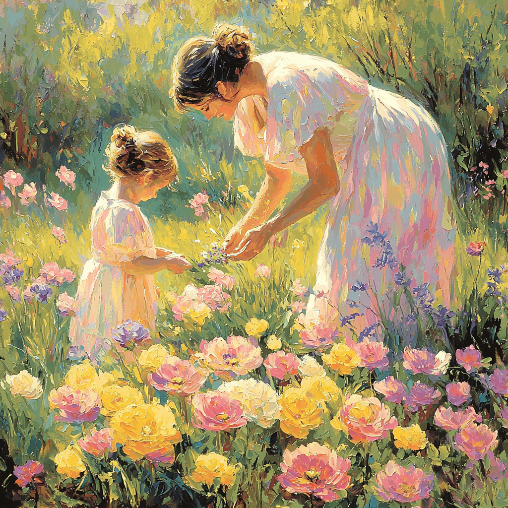 A Garden Of Motherly Love Paint By Numbers