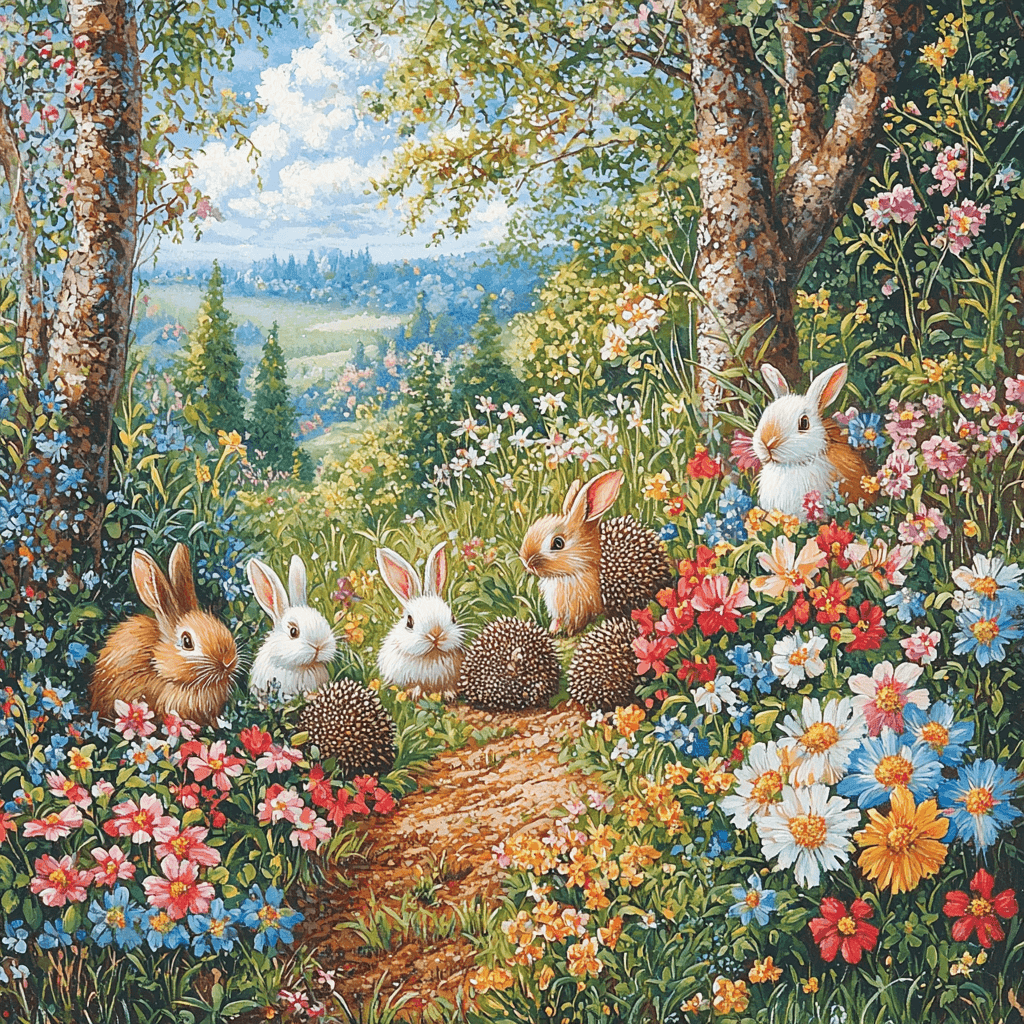 Beatrix Potter Inspired Animal Whispers DIY Paint By Numbers