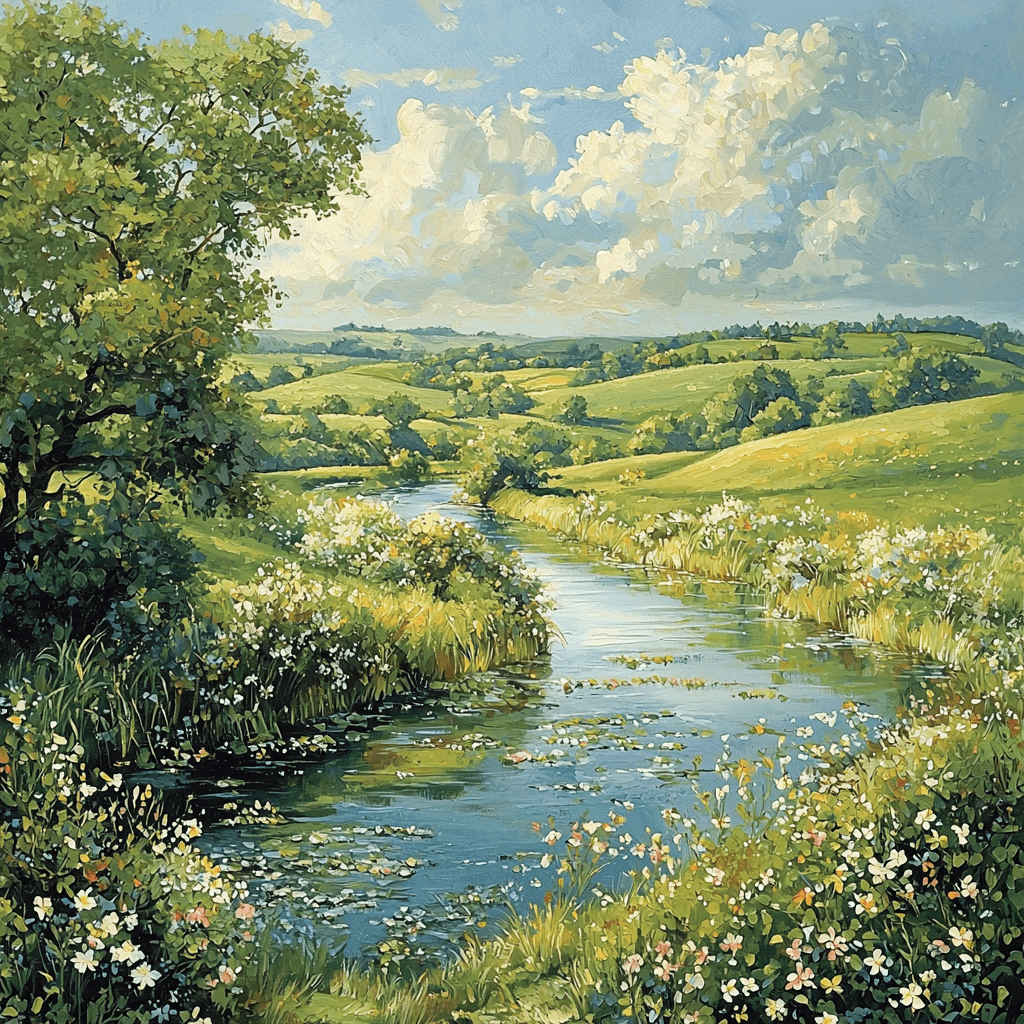 John Constable Inspired Serene Nature Escape Paint By Number