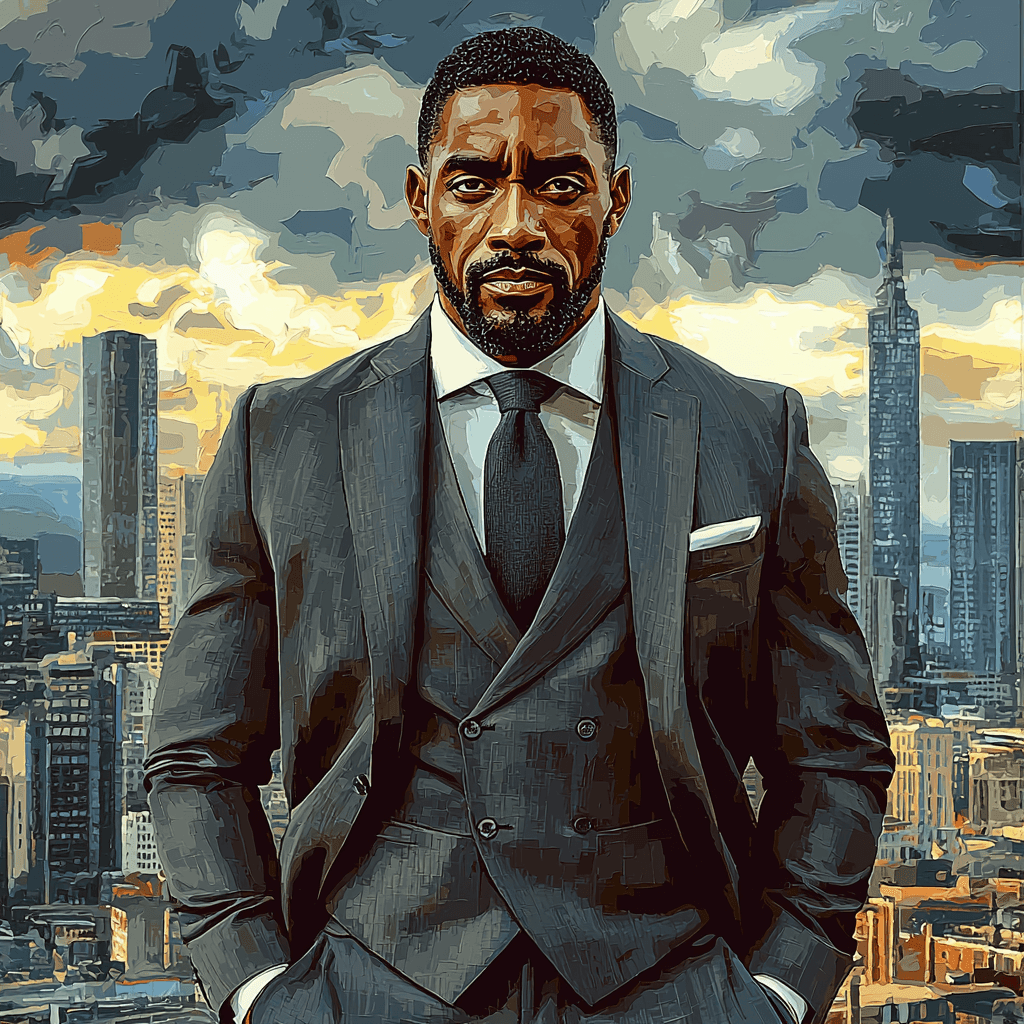 Idris Elba: The Charismatic Force Of British Cinema Number Painting