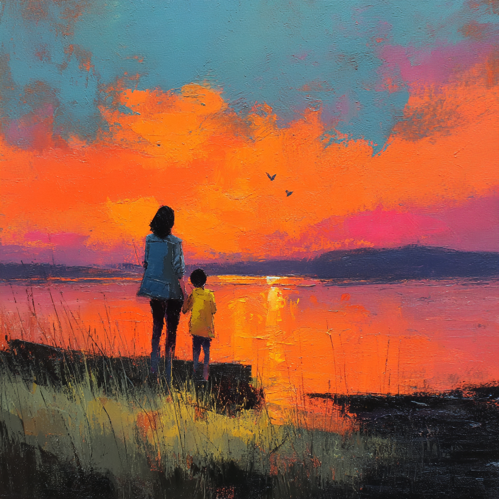 Mother's Day Sunrise Paint By Numbers Art
