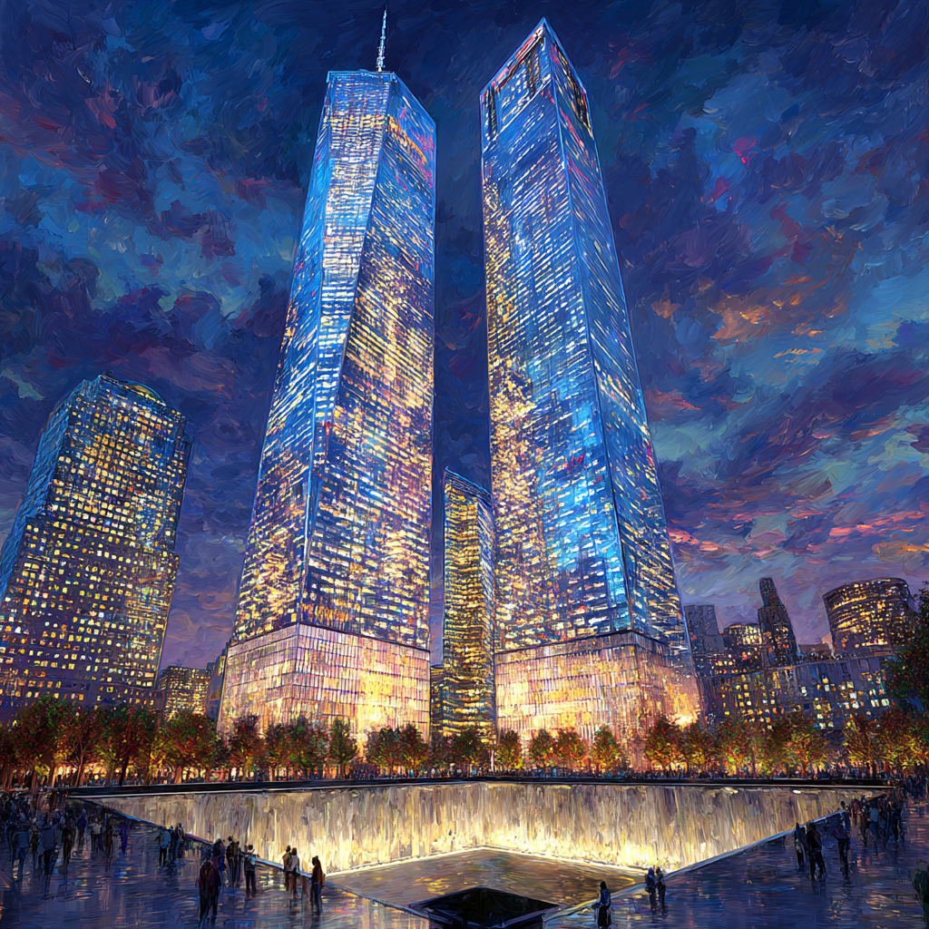 Petronas Tower Plaza Night Kuala Lumpur Malaysia DIY paint by numbers