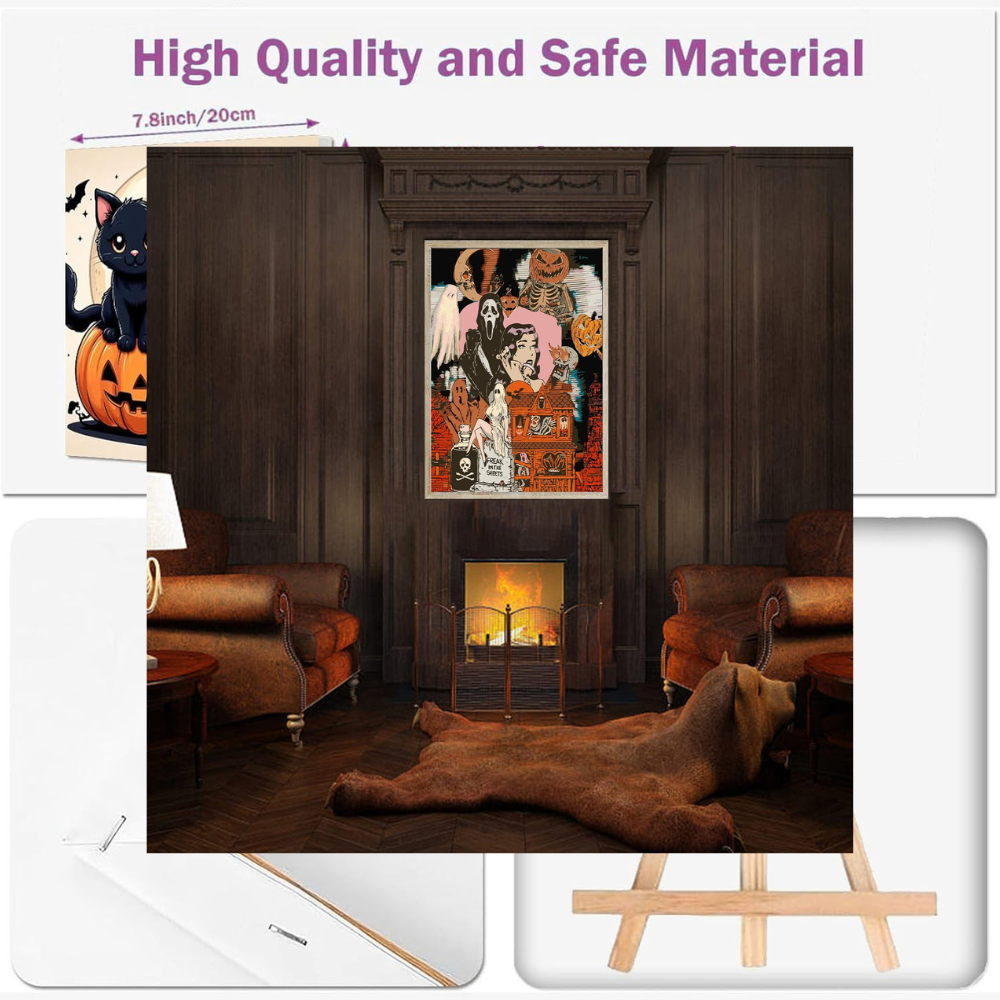 DIY Halloween Paint by Numbers for Adults