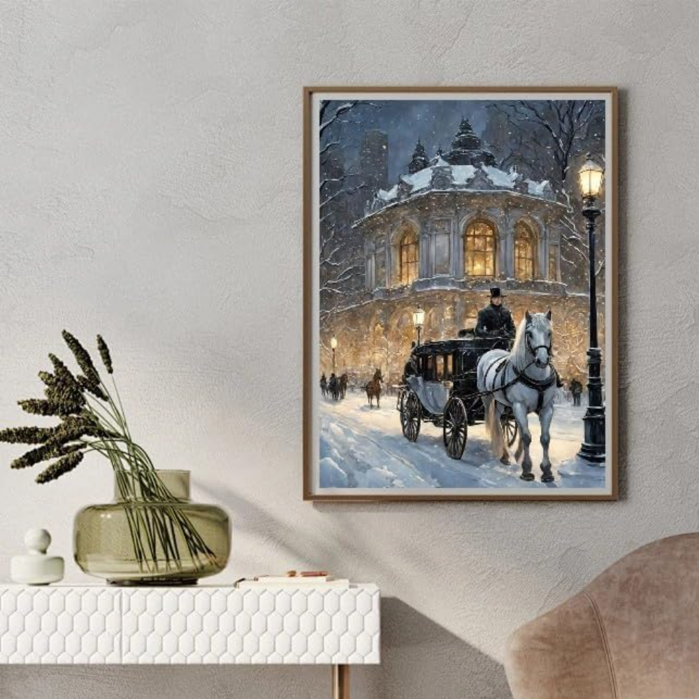 Christmas Paint by Numbers DIY Canvas Painting Kit 