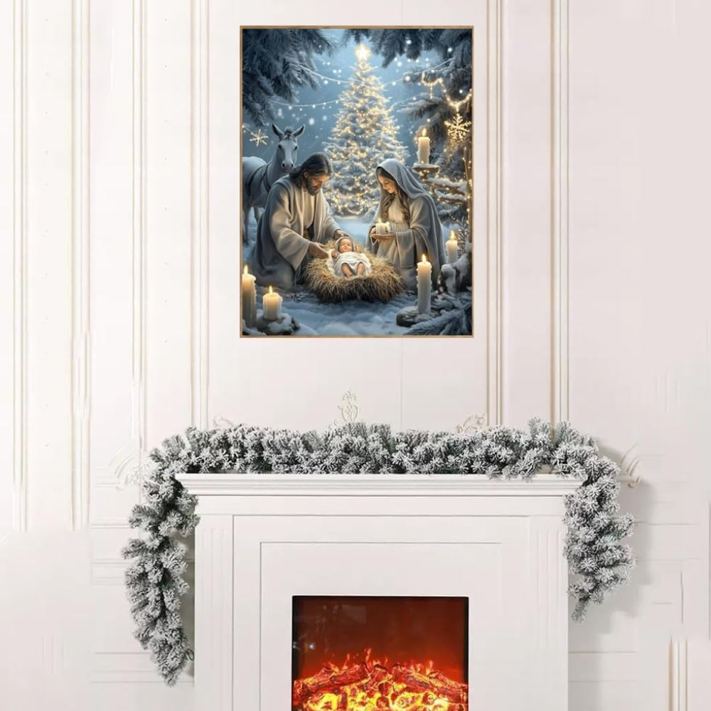 Christmas Paint by Numbers Canvas Kit Winter and Holiday Designs