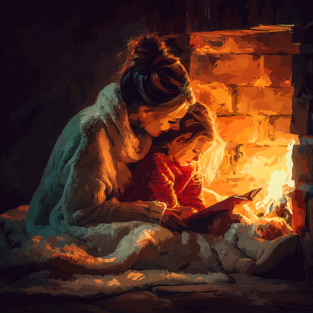 Tales By The Fire Number Painting