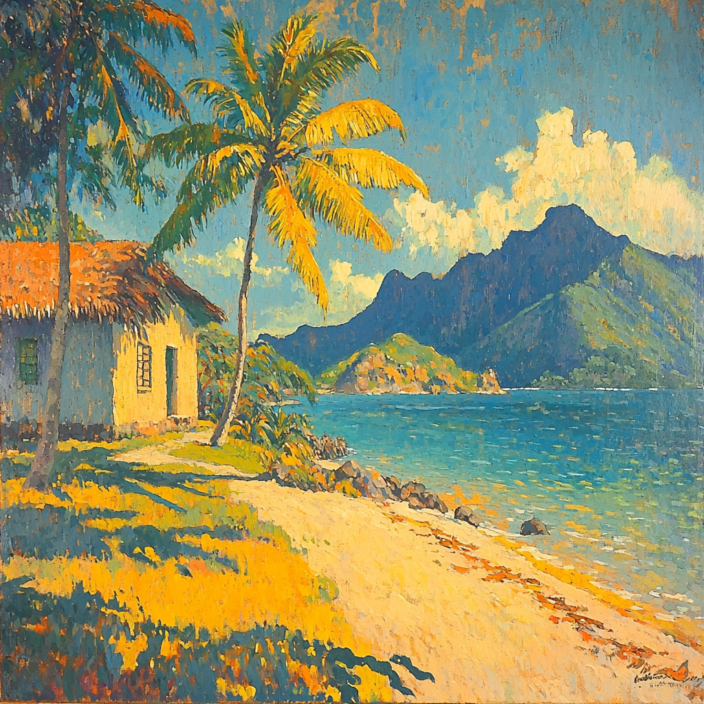 Paul Gauguin Inspired Blissful Horizon Paint By Numbers Art