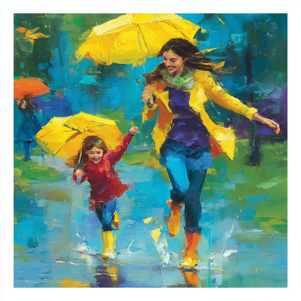 Joyful Raindrops Painting By Numbers Kit