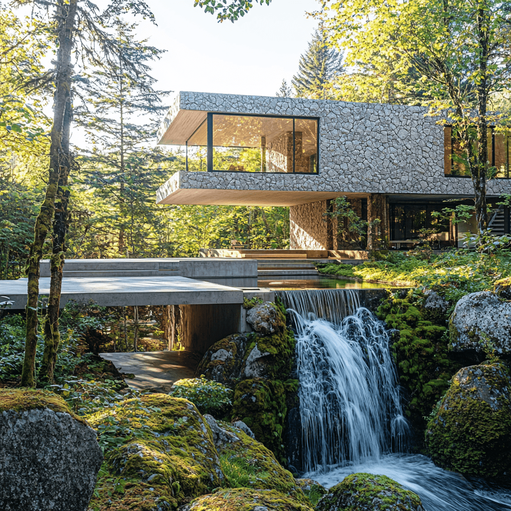 Fallingwater House - Pennsylvania Paint By Numbers