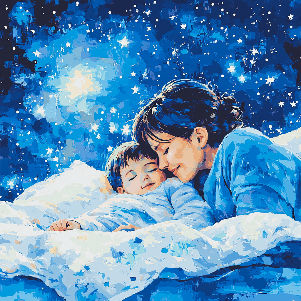 Reading Together Under The Stars Paint By Number