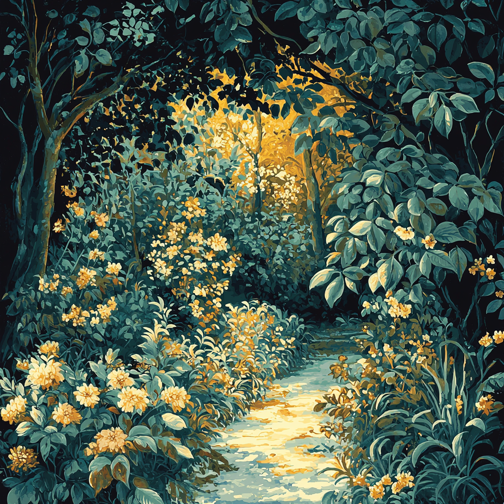Sandro Botticelli Inspired Gilded Gardens Numbered Painting Kits