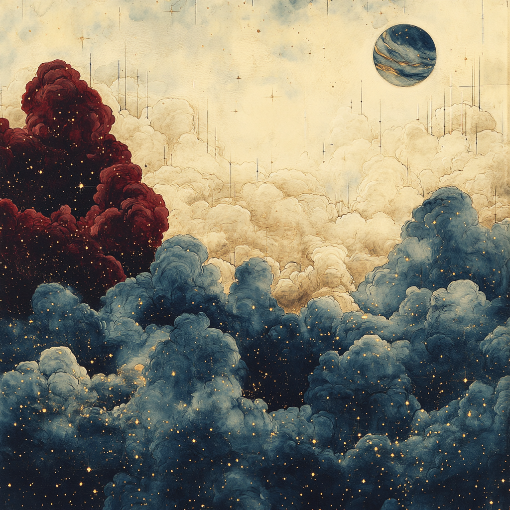 Leonardo Da Vinci Inspired Nebula Harmony DIY paint by numbers