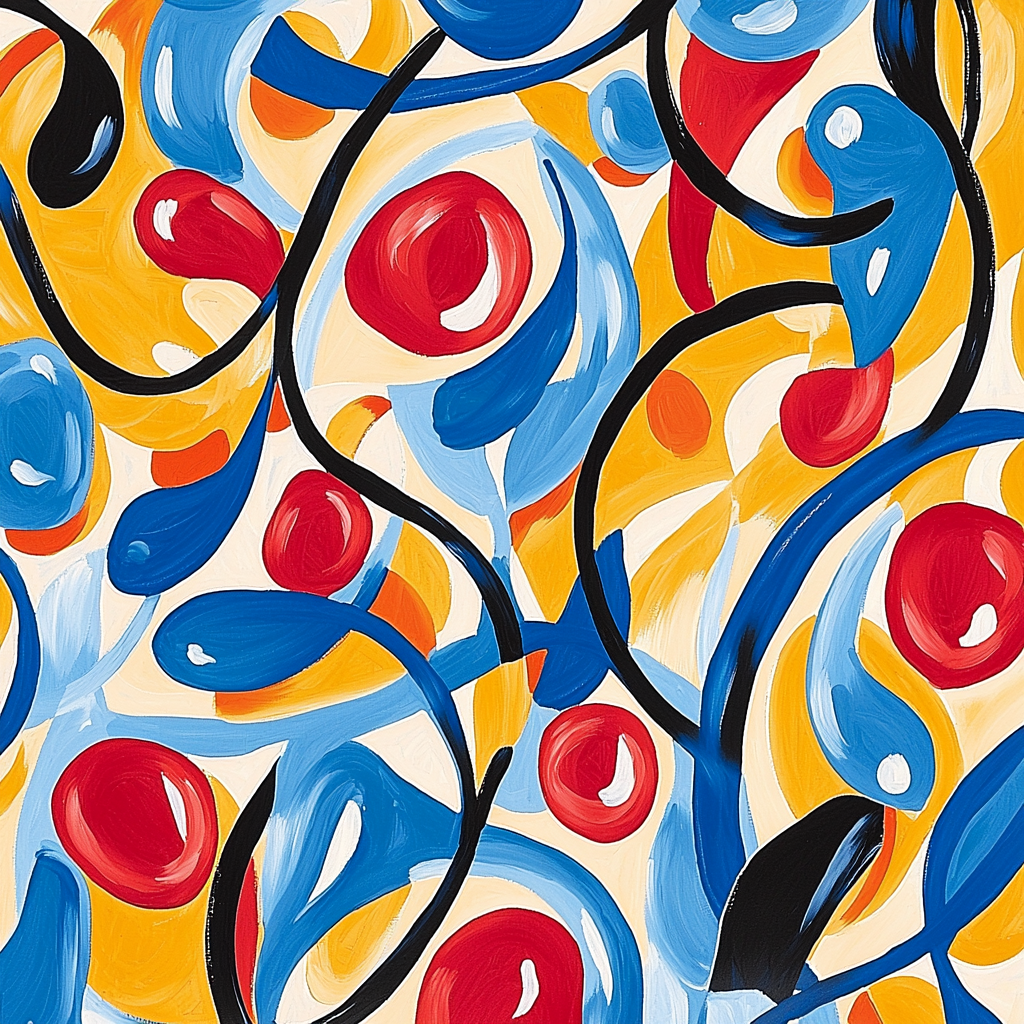Joan Miró Inspired Imaginative Patterns Numbered Painting Kits