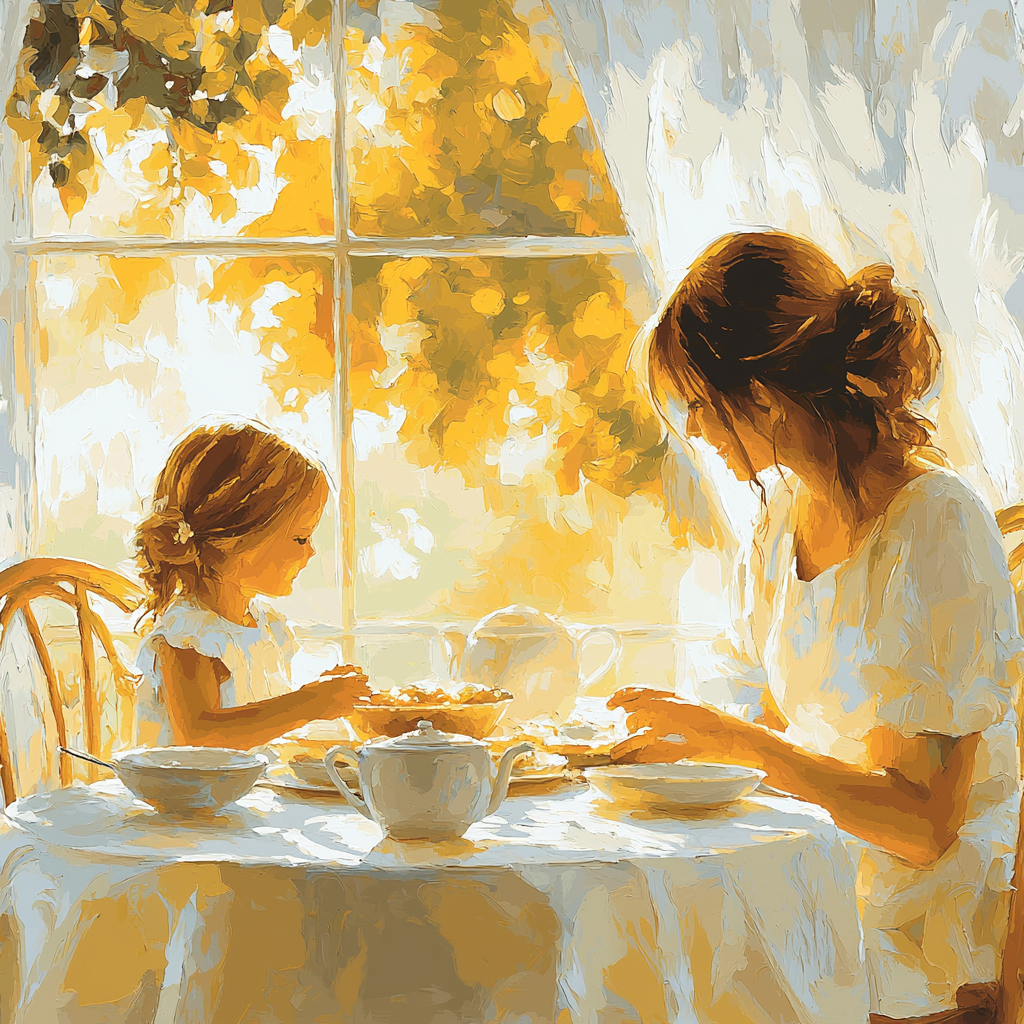 A Mother's Morning Paint By Numbers Art