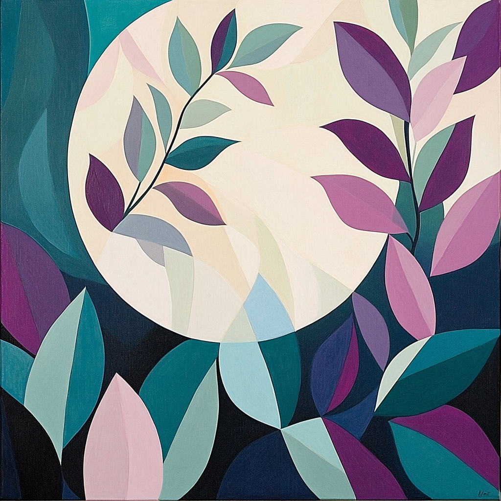 Pablo Picasso Inspired Shattered Moon Garden Paint by numbers kits