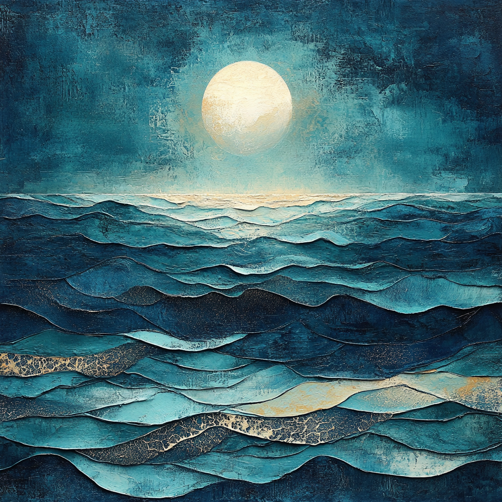 Max Ernst Inspired Subconscious Ocean Painting by numbers kit