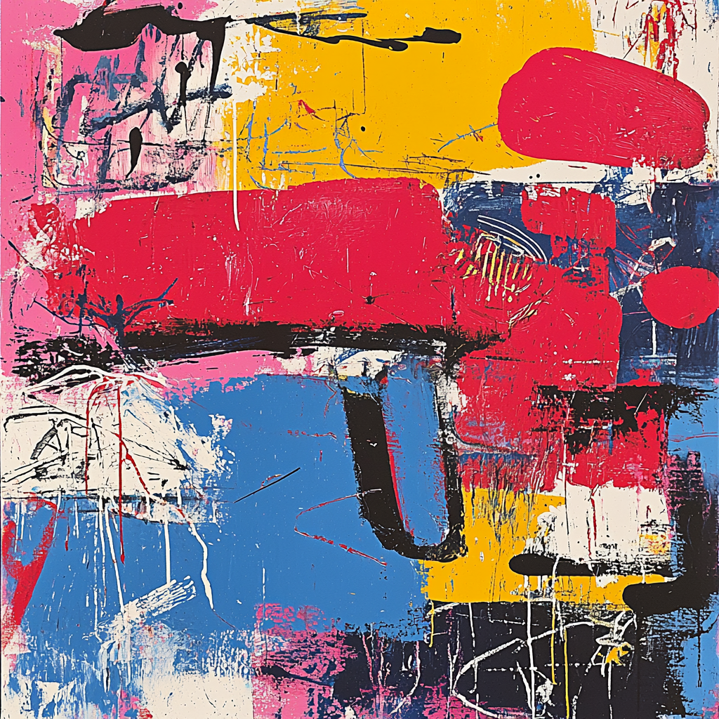 Jean-Michel Basquiat Inspired Vibrant Pulse Paint By Numbers