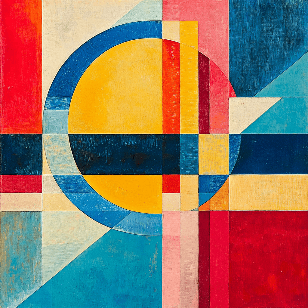 Wassily Kandinsky Inspired Futuristic Abstract Geometry Paint By Numbers Kits