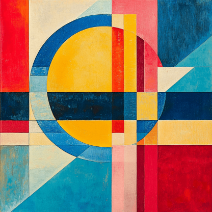 Wassily Kandinsky Inspired Futuristic Abstract Geometry Paint By Numbers Kits