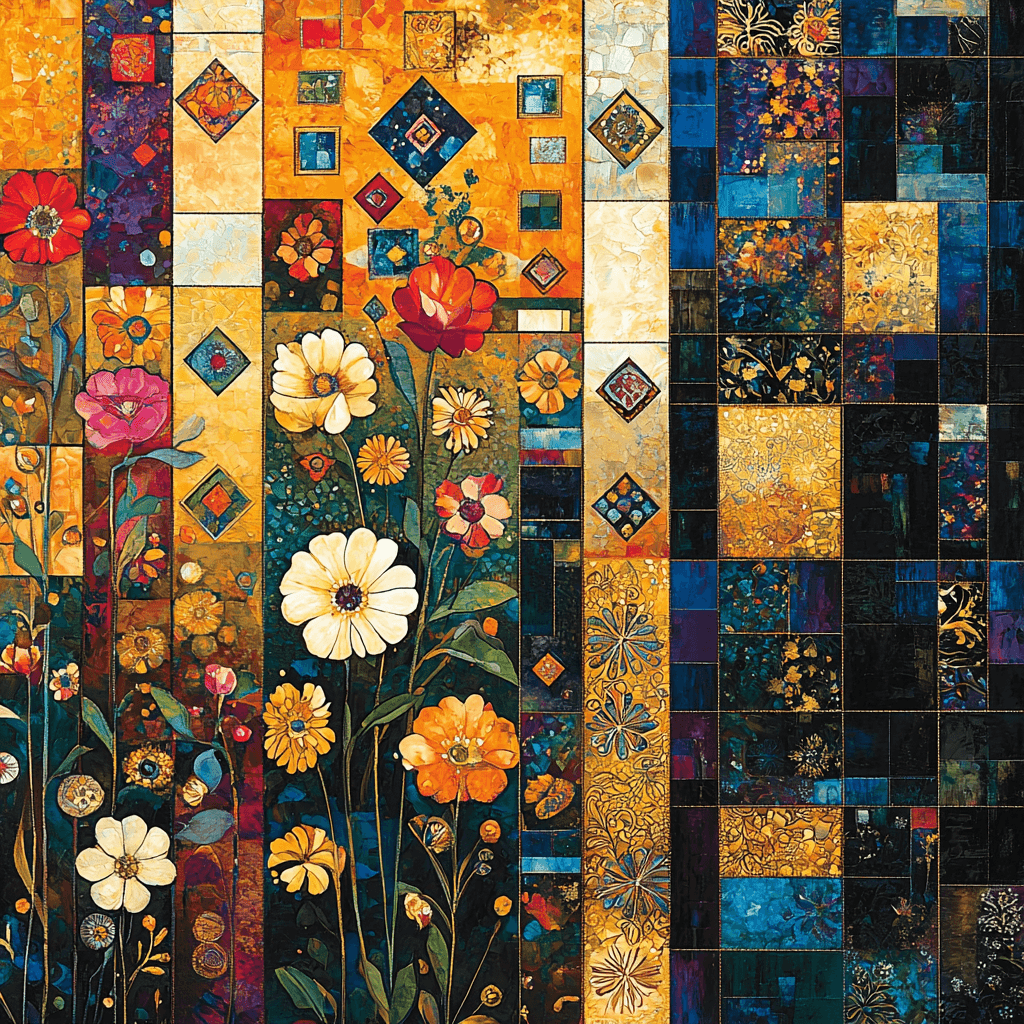 Gustav Klimt Inspired Kaleidoscope Of Patterns Painting Number Kit