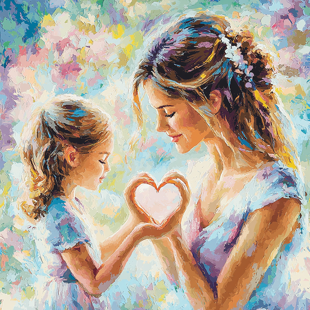 Mother's Heart Painting Number Kit