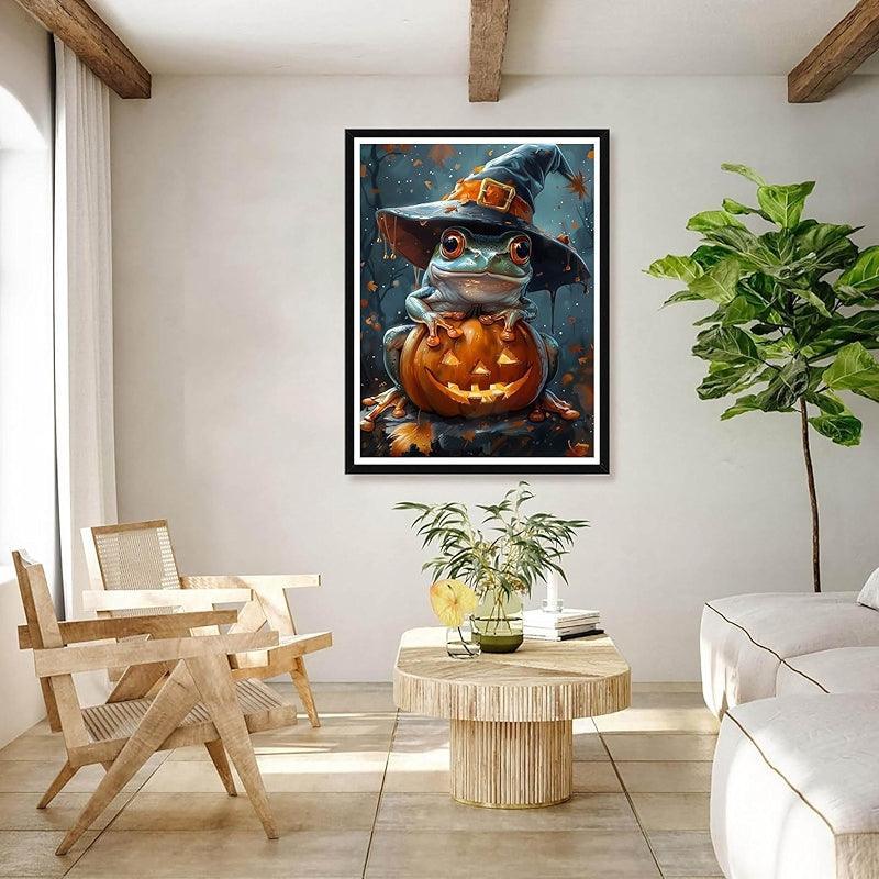 5D Diamond Arts Painting Kits Halloween Frog Full Drill DIY