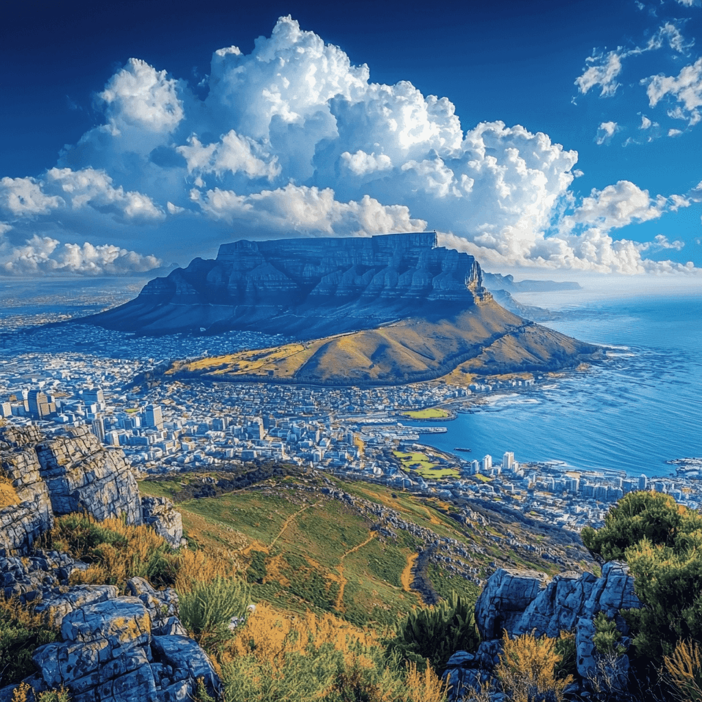 Cape Town Table Mountain - South Africa Paint By Numbers Kits