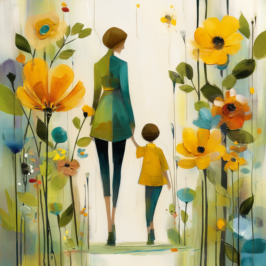 Summer Blossom Stroll Paint By Numbers