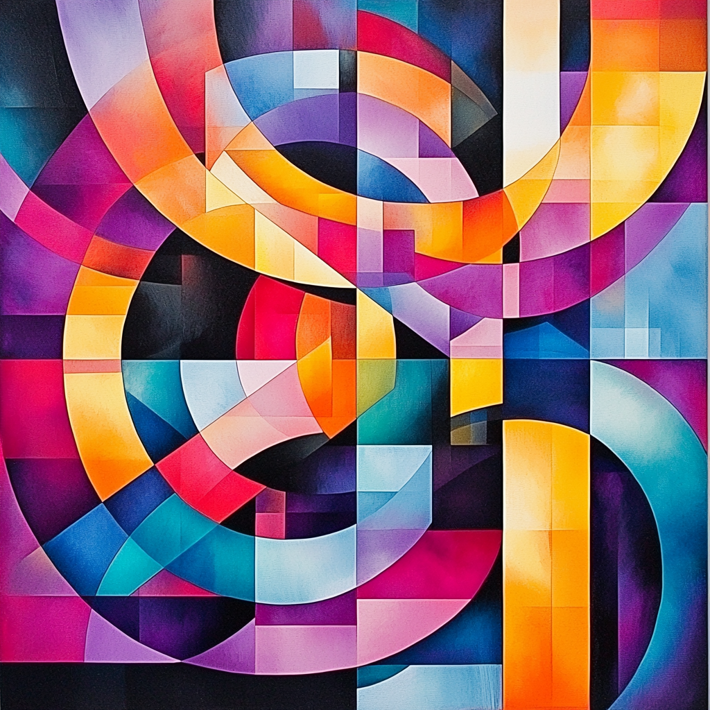 Kazimir Malevich Inspired Timeless Dynamics Numbered Painting Kits
