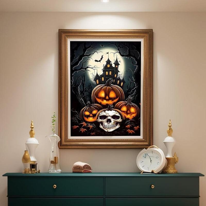 5D Halloween Diamond Painting Kit Horror Castle Art